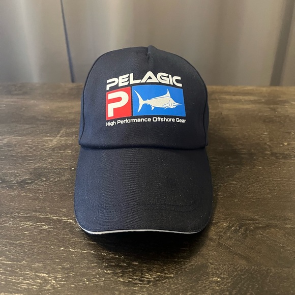 Adjustable Dark Blue Fishing Logo Baseball Trucker Hat Cap Visor Clasp - Picture 2 of 8